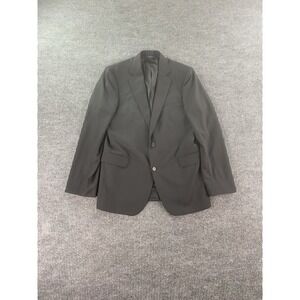 Brooks Brothers Suit Jacket 40 L Black Wool Classic Madison Estrato Trabaldo